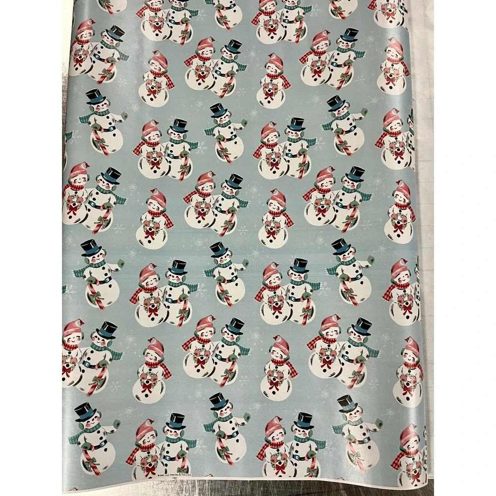 Vtg AGC Christmas Wrapping Paper Folded No Sheets 24 Feet Made In The USA